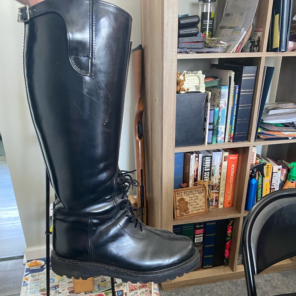 Excellent condition used motorcycle police boots